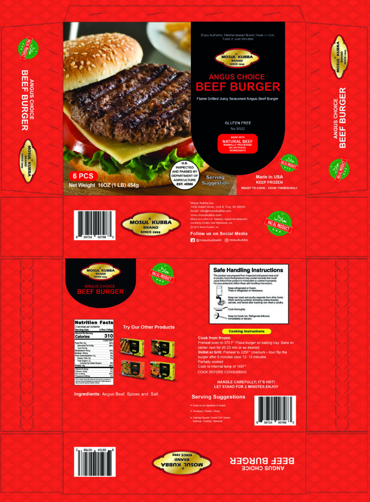 BEEF BURGER